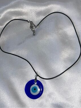 Blue Evil Eye Pendant Necklace - Jewelry